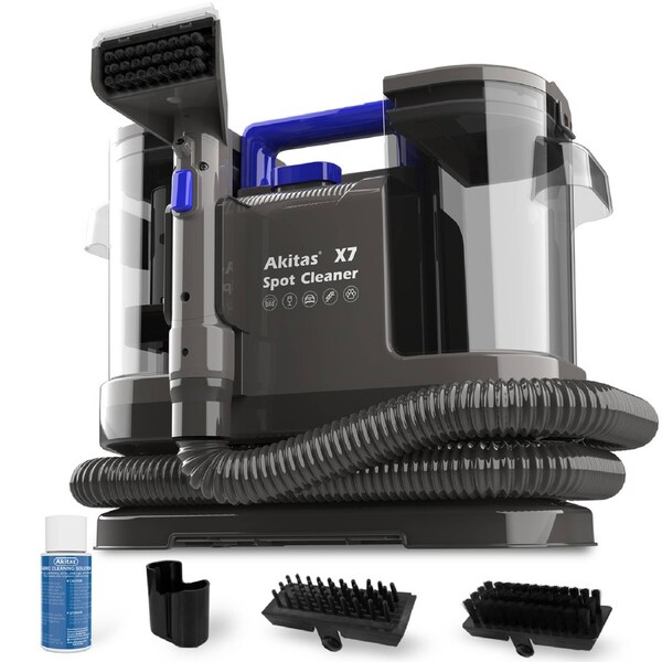 Akitas X7 Extra-Large Spot Cleaner Carpet Washer Removes Stain and Spill with Solution Strong Suction