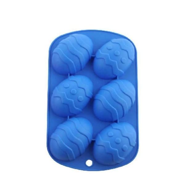 Silicone Moulds Chocolate Mould Easter Egg Shape Cake Dough Baking Cube Tray