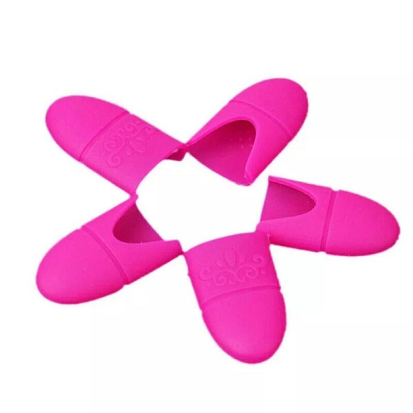Gel Polish Remover Wrap Tool Nail Art Soak Off Clip Cap 10PCS Silicone Reuseable