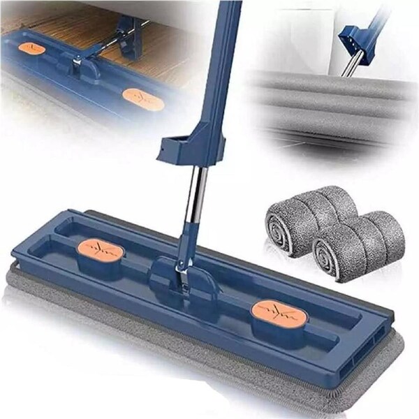 Roseionly New Upgrade Style Large Flat Mop,360°Rotating Magic Self Wringing Mop