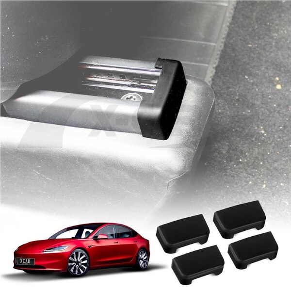 Seat Rail Cap for Tesla Model 3 Highland 2023-Onwards Slide Anti-collision Rubber Cover Plug Car Accessories