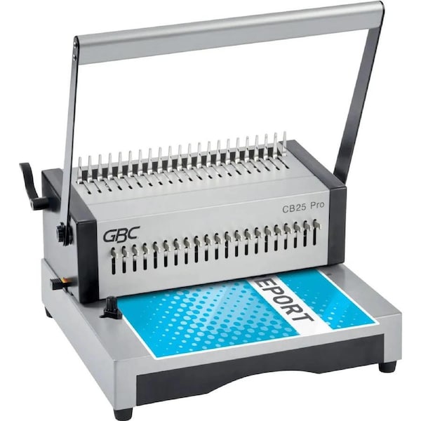 GBC CB25 Pro Heavy Duty Manual Punch and Comb Binding Machine Capacity 500 A4 Sheets