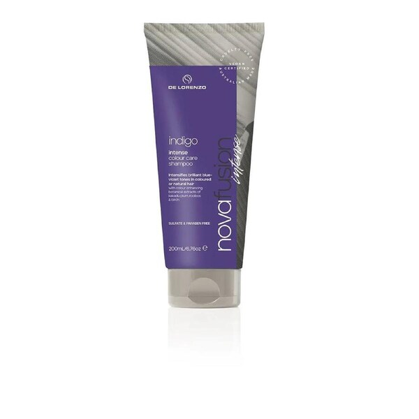 De Lorenzo Novafusion Intense Indigo Colour Care Shampoo 200ml