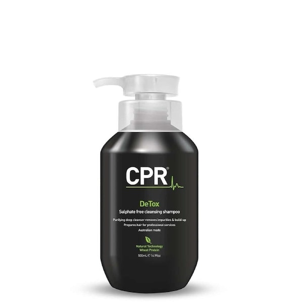 3x Vitafive CPR DeTox Sulphate Free Cleansing Shampoo 500ml