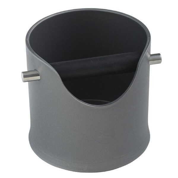 Crema Pro Polypropylene Knock Bin Coffee Grinds Waste Tamper Tube 110mm Grey