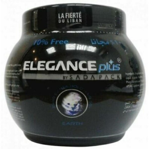 3x Elegance Plus 24HR Extra Hold Hair Gel Earth 1000ml