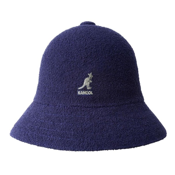 KANGOL Bermuda Casual Bucket Hat Terry Towelling Cap - Navy S