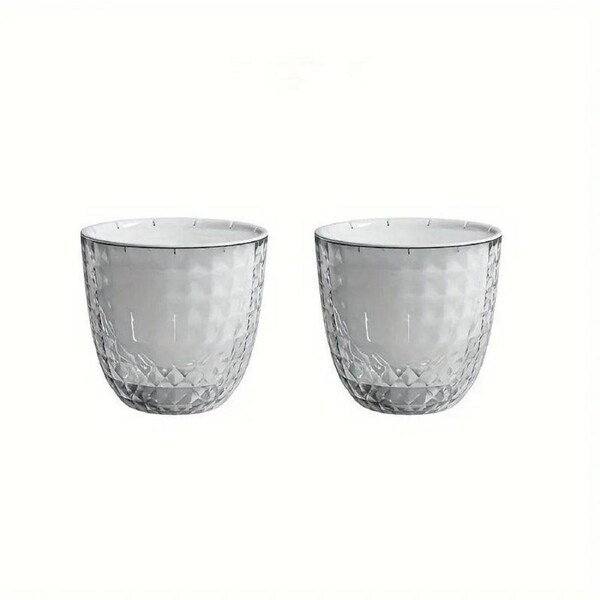 2pcs Transparent Self Watering Flowerpot Automatic Absorbent Planter Storage