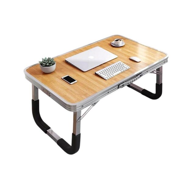 Aluminium Folding Laptop Table Portable Bed Desk Adjustable Computer Stand Tray