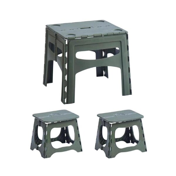 Portable Outdoor Foldable Table and Chairs Set for Camping Picnic Beach Travel