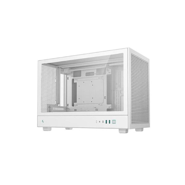 DeepCool CH260 WH M-ATX Case, Extremely Portable Size Abundant Airflow Ventilation Mesh and glass panels Support up to 360mm liquid cooling Direct ins R-CH260-WHNGM0-G-1