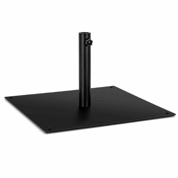 Costway 63cm Patio Umbrella Base 19kg Outdoor Umbrella Holder Metal Umbrella Stand Heavy Duty Black