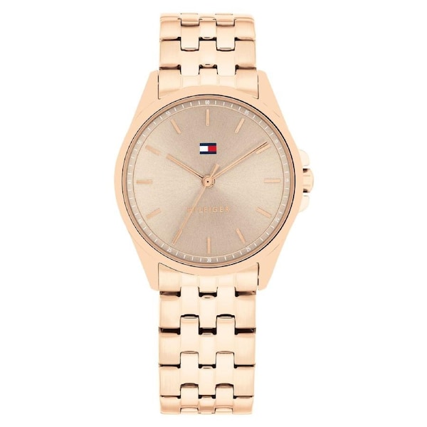 Tommy Hilfiger Rose Gold Steel Taupe Dial Women's Watch - 1782775