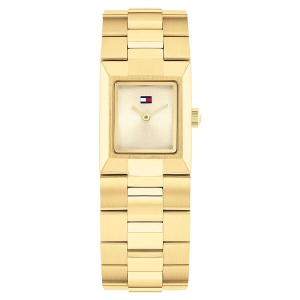 Tommy Hilfiger Gold Steel Light Champagne Dial Women's Watch - 1782787