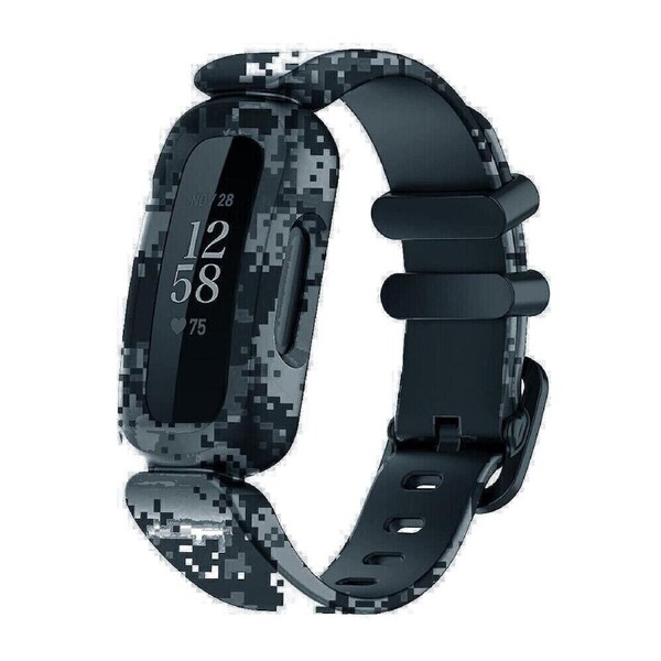 Fitbit Ace 3 Inspire 2 Kids Silicon Watch Strap Band Wristband Camoflage
