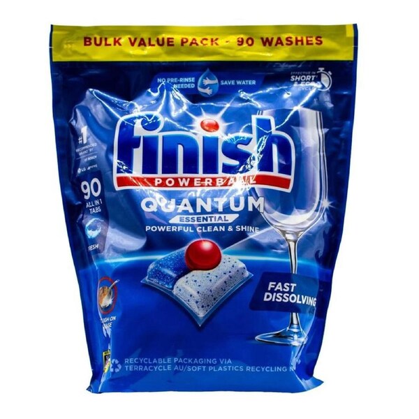 90pc Finish Powerball Dishwasher Tablets Quantum Essential Fresh Fragrance