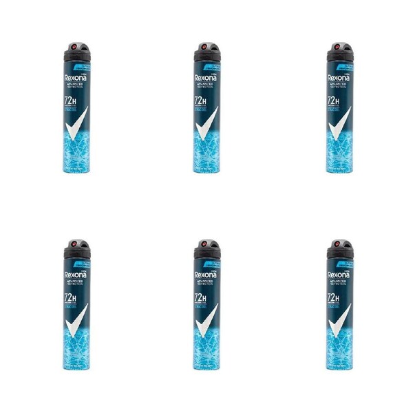 6PK Rexona Men 200ml Antiperspirant Deodorant Spray 72h Adv Protection Xtracool