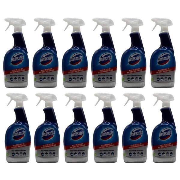 12PK Domestos 700ml Multi-Purpose Bleach Home Cleaner Bacteria & Viruses Spray