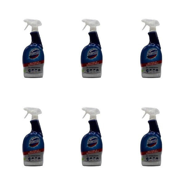 6PK Domestos 700ml Multi-Purpose Bleach Home Cleaner Bacteria & Viruses Spray