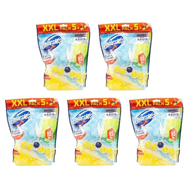 25pc Domestos 55g Toilet Cage Power 5 Lime Fresh Cleaner Long-Lasting Scent