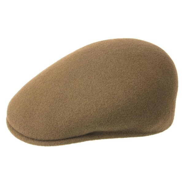 KANGOL 504 Wool Ivy Cap Mens Warm Winter Flat Classic Hat - Camel L