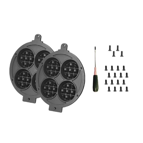 Waring Mini-Belgian Waffle Replacement Kit (2 Plates, Screws, Screwdriver) for WMB400XNNA only
