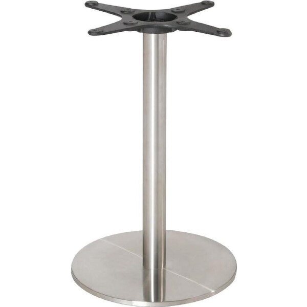Bolero Stainless Steel Round Table Base