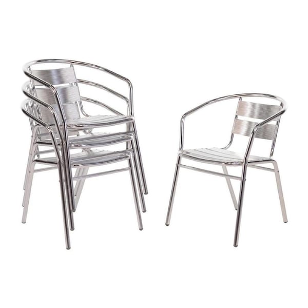 Bolero Aluminium Stacking Chairs 735mm