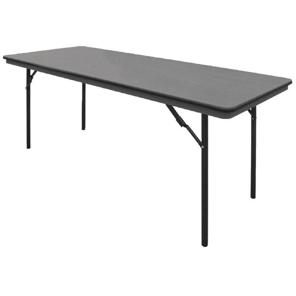 Bolero ABS Folding Banquet Rectangular Table 6ft Grey