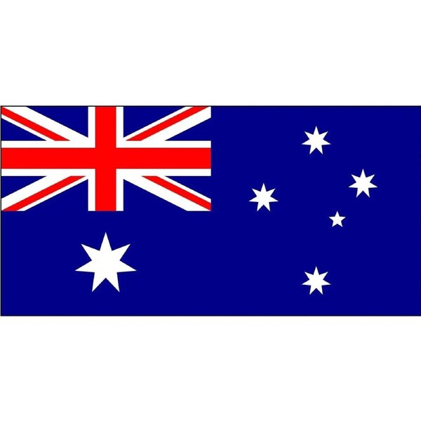 SuperOffice Australia Premium National Flag 90cmx150cm 110D Wrap Knitted Polyester Australian