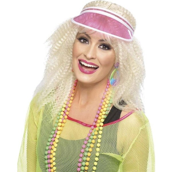 80s Pink Poker Visor