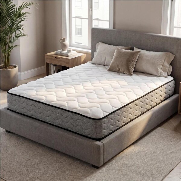 Advwin Mattress Queen 20CM 7-Zone Pocket Springs Bed Memory Foam Medium Firm Quilted Pillow Top
