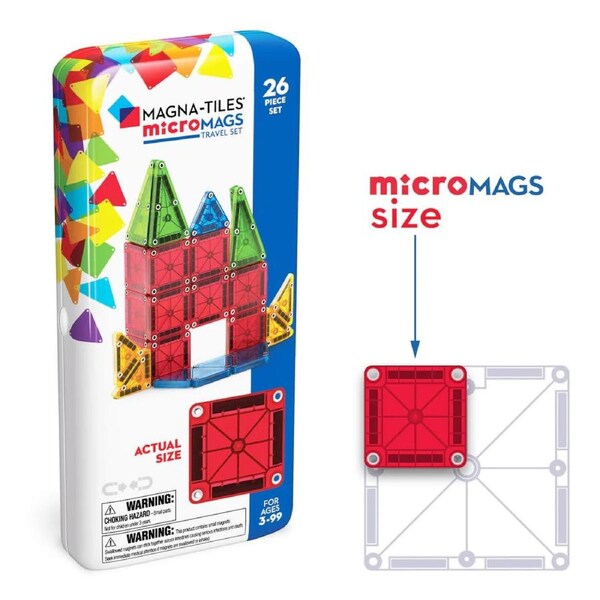 Magna Tiles - MicroMAGS Travel Set 26 Piece Set