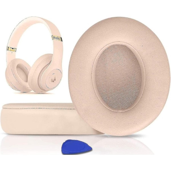 Beats Studio 2.0 & 3 Replacement Ear Pads Cushions - Soft Protein Leather, Noise Isolation Memo