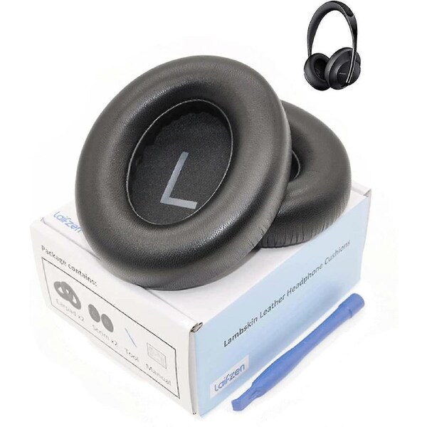 Lambskin Nc 700 Earpads Real Leather Ear Pads Cushions Sheepskin Replacement Cups For Bose Nc700 Noise Canceling Headphones (black)