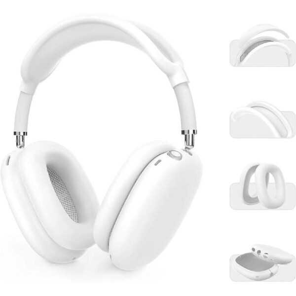 Silicone Case Cover Compatible for AirPods Max Headphones (USB-C/Lightning) Anti-Scratch Ear Pad Cover/Ear Cups Cover/Headband Pad/Headband Cover