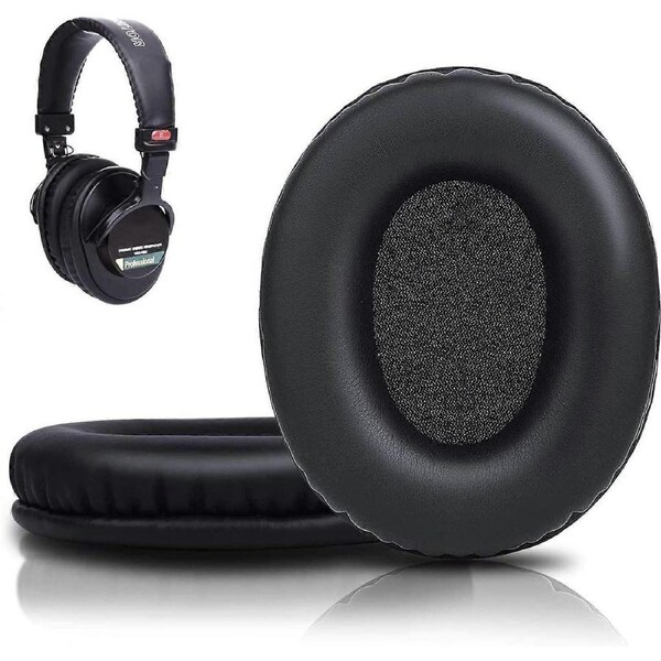 Ear Pads Cushions Replacement, Earpads for Sony MDR-7506 MDR-V6 MDR-V7 MDR-CD900ST Monitor Headphones, Softer Protein Leather, High-Density Foam