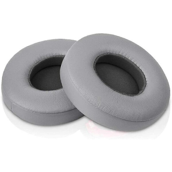 Replacement Ear Pads for Beats Solo 2 Solo 3 - Replacement Ear Cushions Memory Foam Earpads Cushion Cover for Solo 2 & Solo 3 Wireless Headphone (Grey