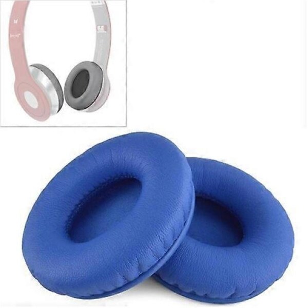 2 PCS For Beats Solo HD/Solo 1.0 Headphone Cushions Protective Leather Cover Sponge Earmuffs