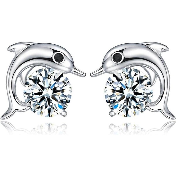 Elegant and stylish dolphin earrings