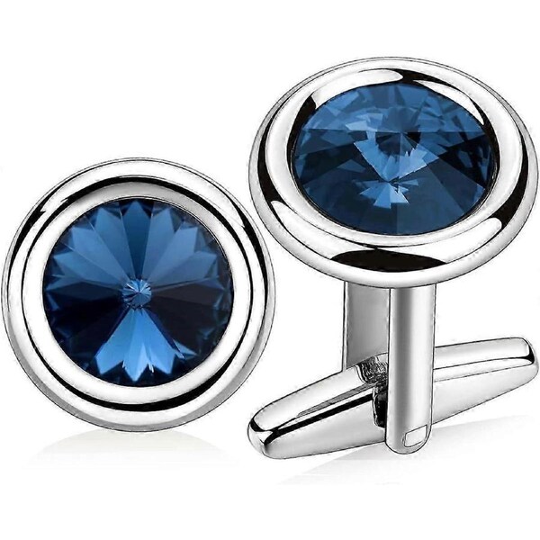 Men's cufflinks with crystal cufflinks for formal business wedding shirts
