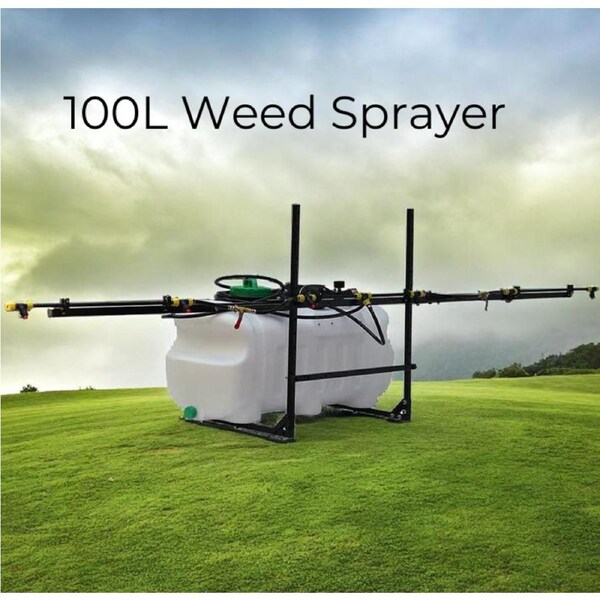 100L 12V Weed Sprayer Tank 5M Boom Garden Spray