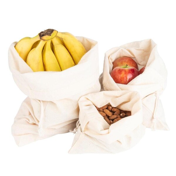 Cotton Bags with Drawstring (3 pack)