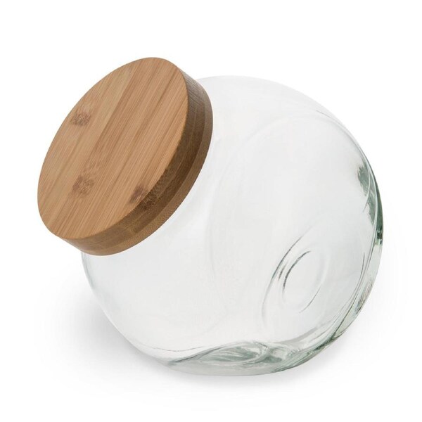 Glass Snack Jar with Bamboo Lid - 4L
