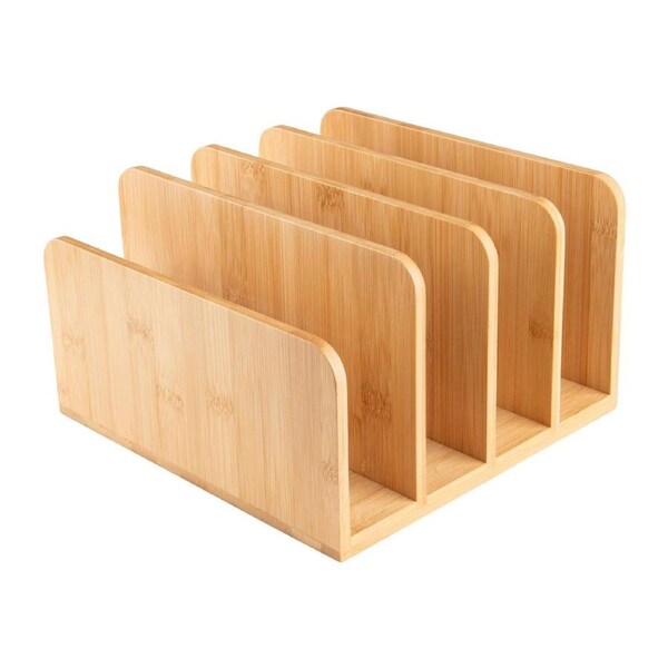 Bamboo Standing Tray & Lid Organiser