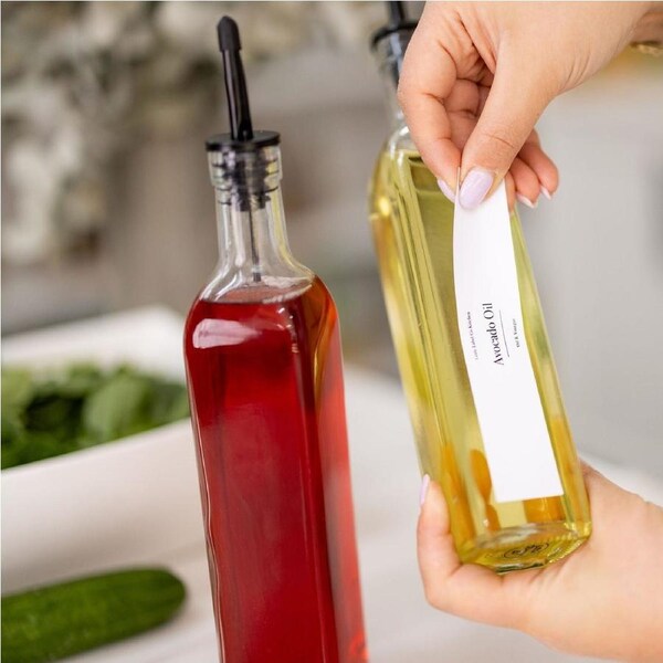 Oil & Vinegar Stickers - 16 Label Pack
