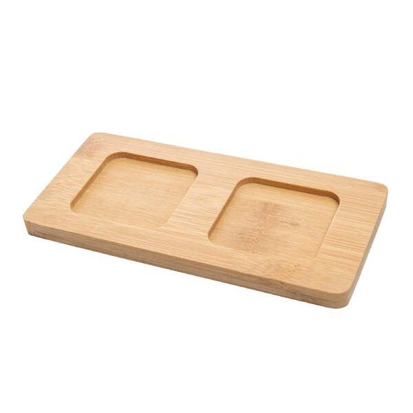 Bamboo Tray for Square Oil Bottles