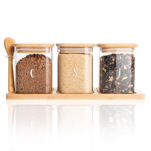 Bamboo Glass Trio Square Set - 500 ml
