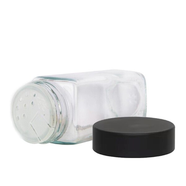 Black Shaker Spice Jars - 125ml (15 Pack)