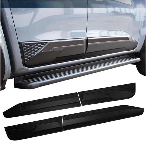 TRADIESCHOICE Side Door Body Moulding Cladding Trim for Nissan Navara NP300 21-24- Matte Black Finish New